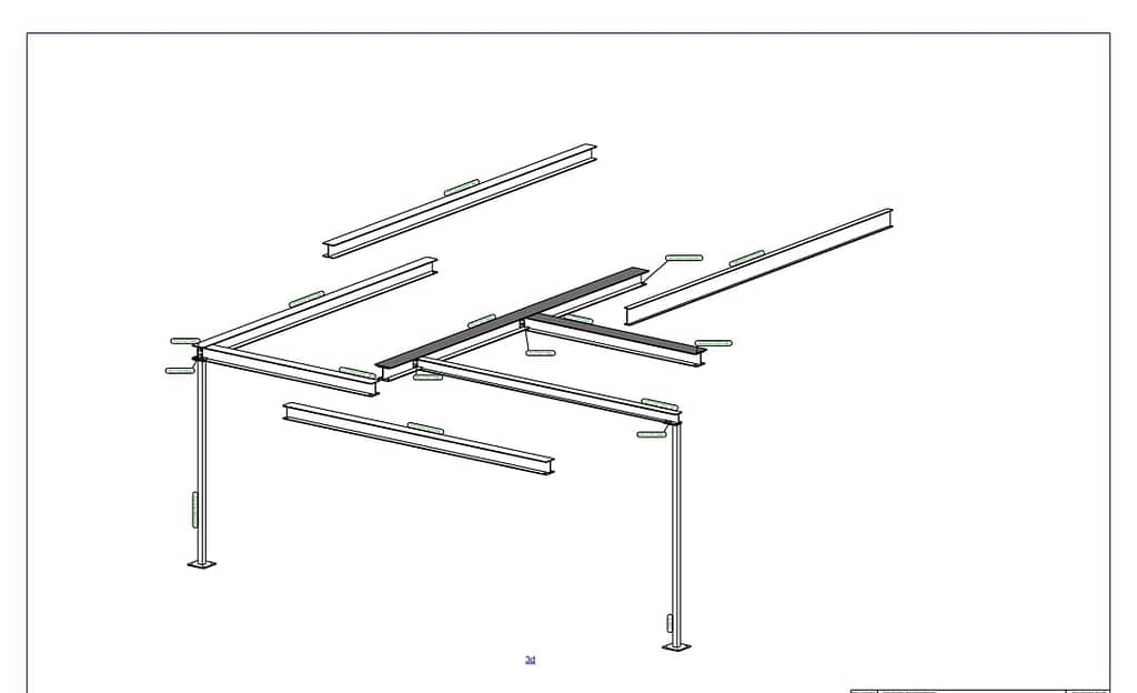 Churchtown steel engineering structural steel drawing
